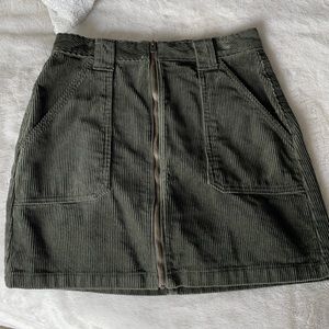 Green Corduroy skirt